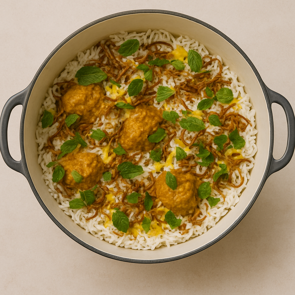 Indian Desi Chicken Biryani