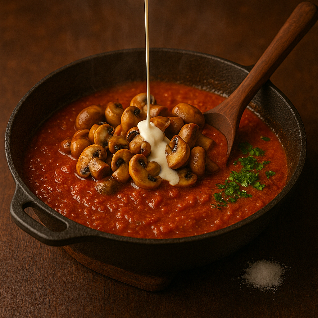 Mushroom Butter Masala Dhaba Style