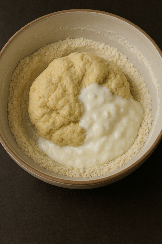 Kneading Dough with Yogurt Blend