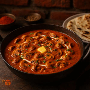 Mushroom-Butter-Masala-Dhaba-Style