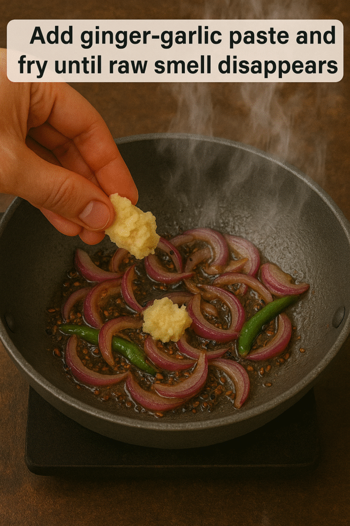 Sautéing Spices and Fresh Ingredients